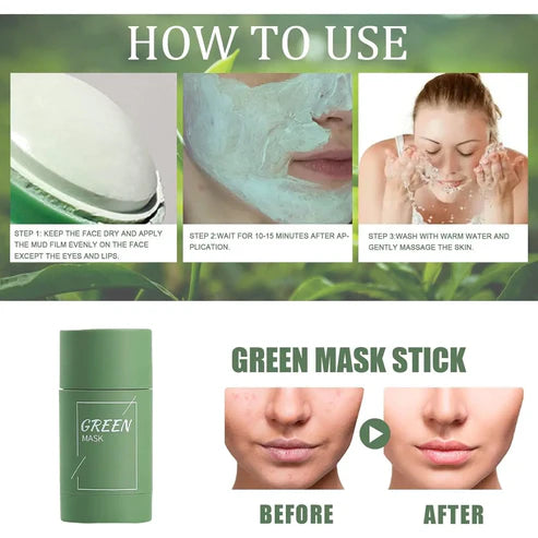 Mascarilla en barra de té verde