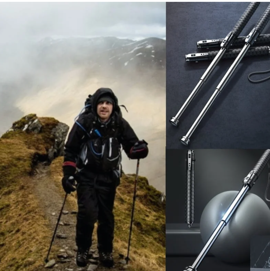 Enhanced Automatic Retractable Self Defence Hiking Stick