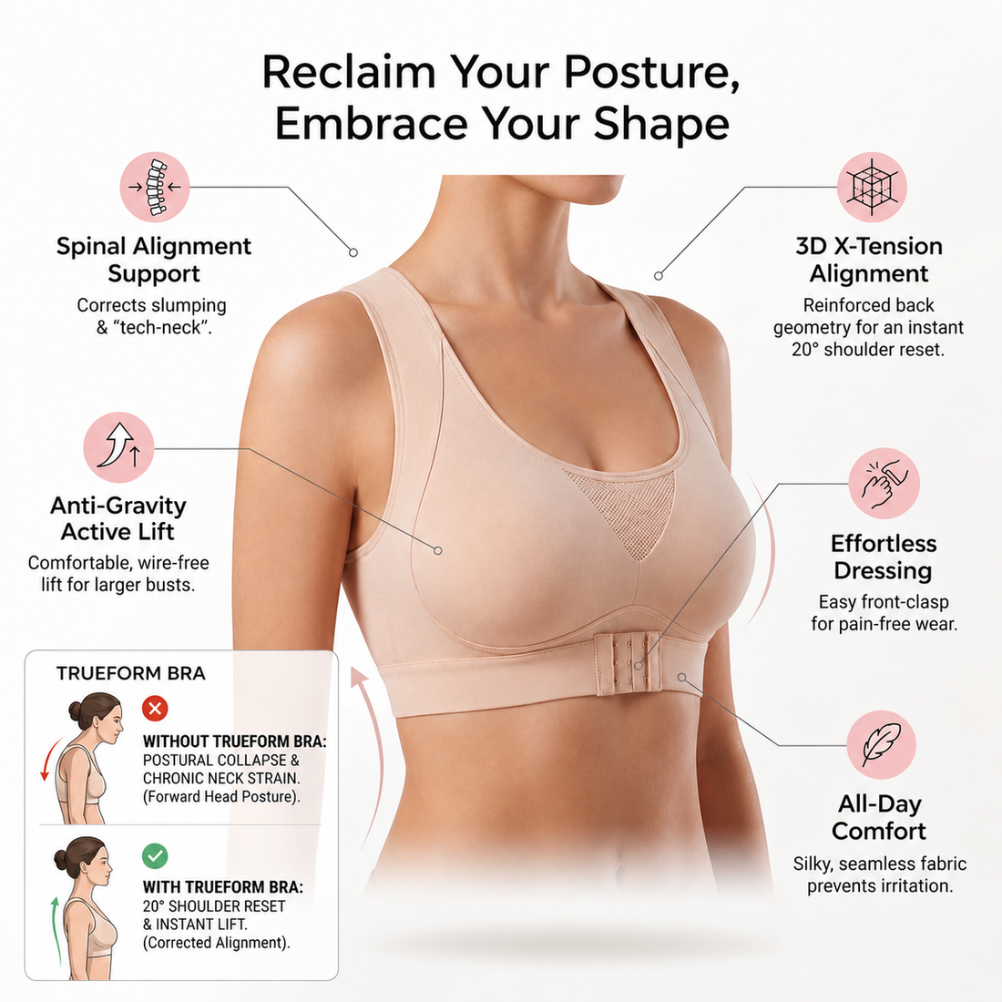 Trueform Posture Corrector Bra