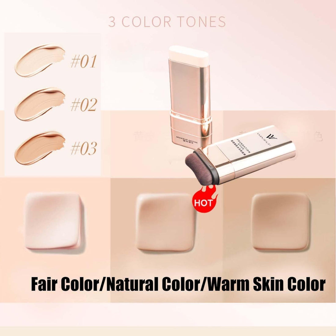 Base de maquillaje en barra Vivien Beauty