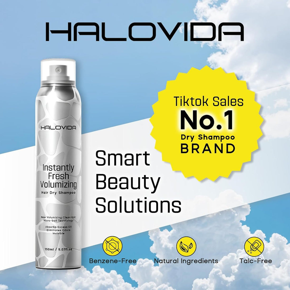 Halovida Instant Fresh Volumizing Hair Dry Shampoo