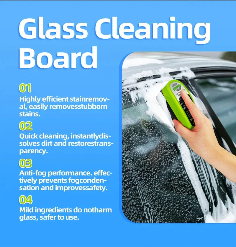 Tabla de limpieza de vidrio