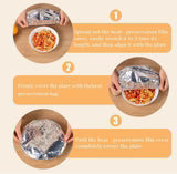 REUSABLE ALUMINUM FOIL FOOD COVER