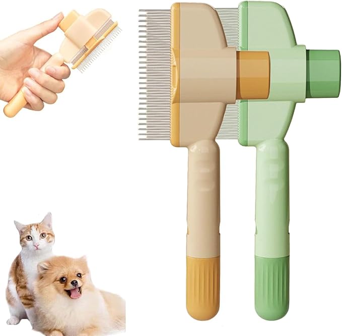Self-Cleaning Grooming Brush for Cats & Dogs