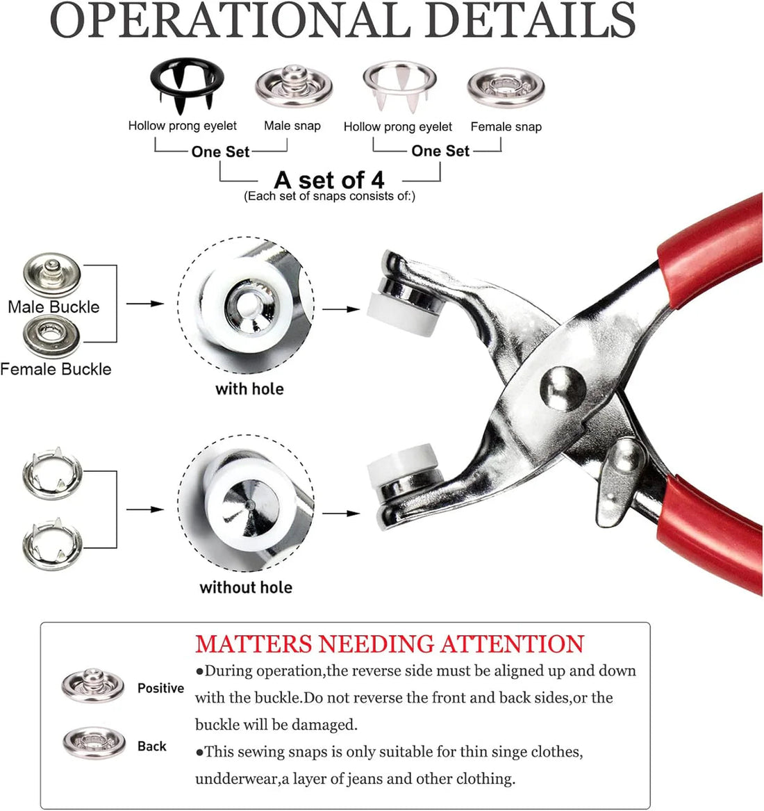 Versatile Metal Snap Kit