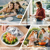 REUSABLE ALUMINUM FOIL FOOD COVER
