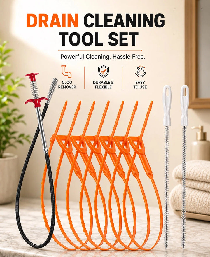 Drain Clog Remover Cleaning Kit