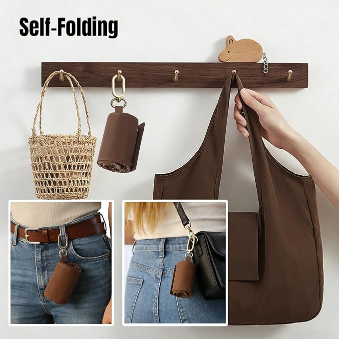 Foldable Keychain Tote Bag