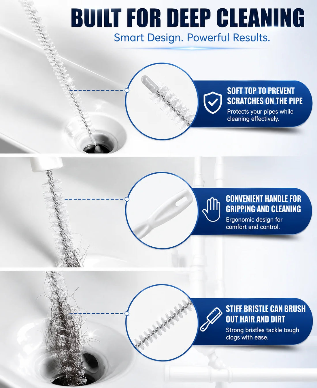 Drain Clog Remover Cleaning Kit