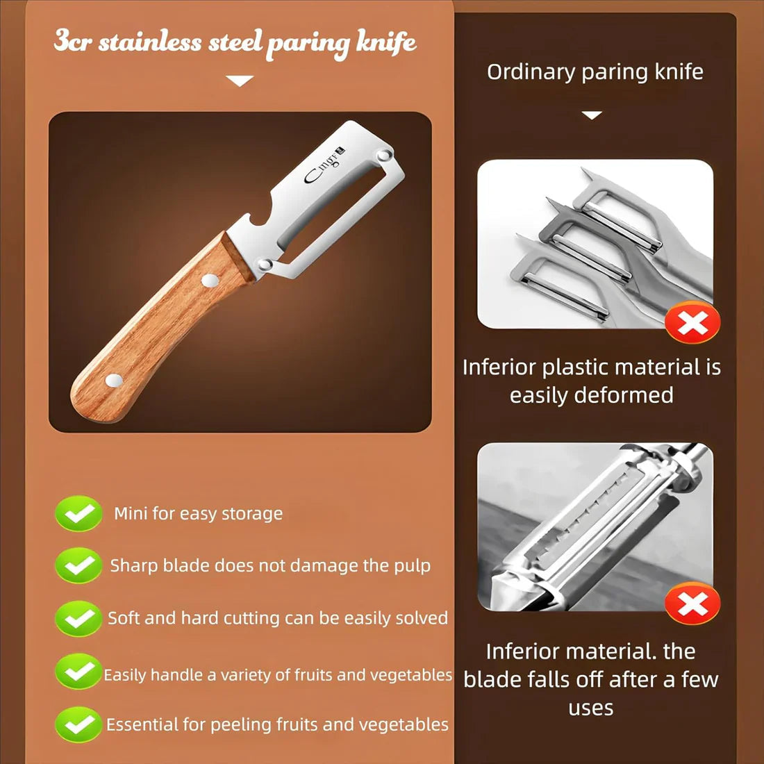 Nexeshop™ Premium Stainless Steel Vegetable Peeler Pro