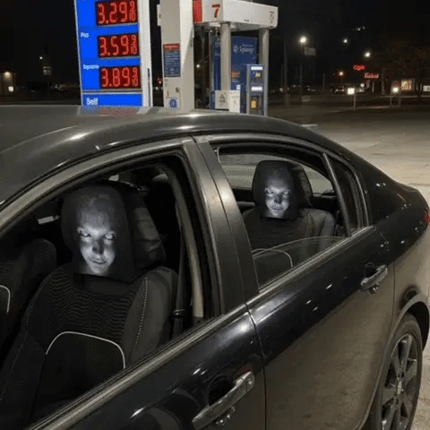 Double-Sided Terror Headrest
