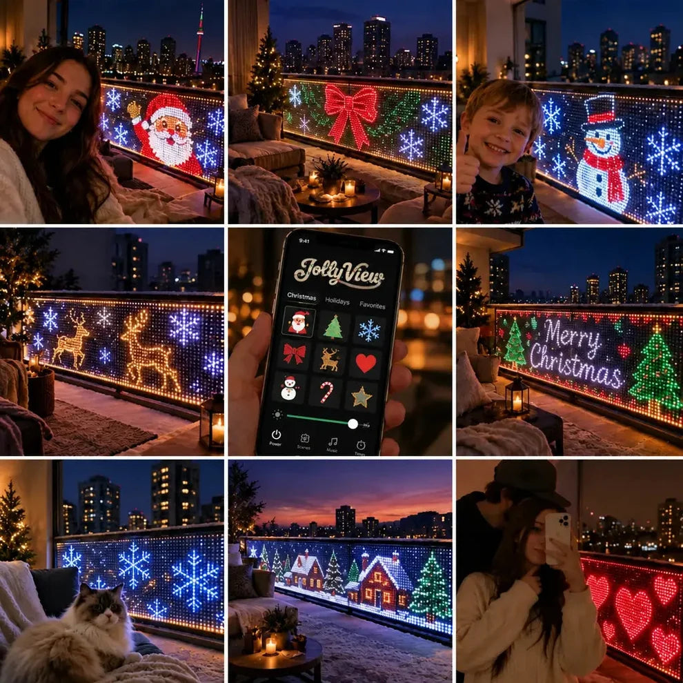 Christmas Balcony Lights