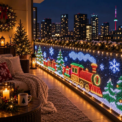 Christmas Balcony Lights