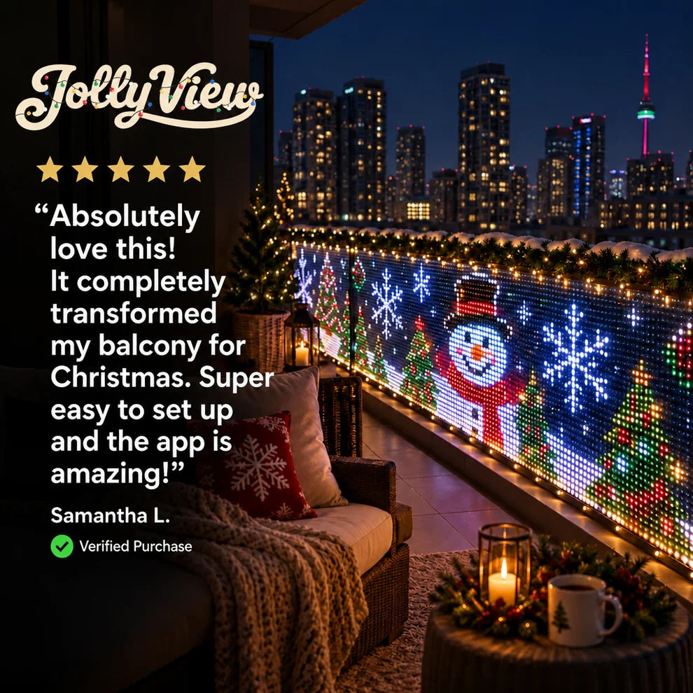 Christmas Balcony Lights