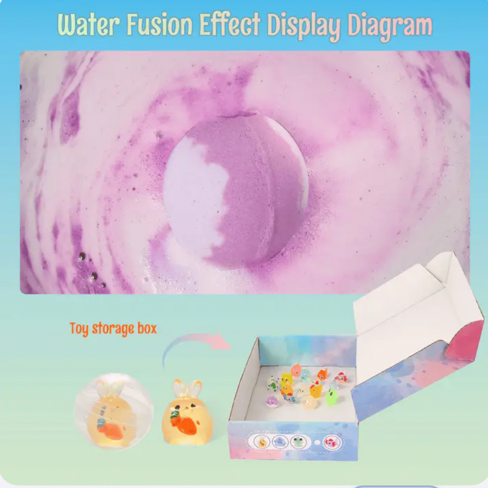 Bath Bombs for Kids with Toys Inside (15 Pcs)
