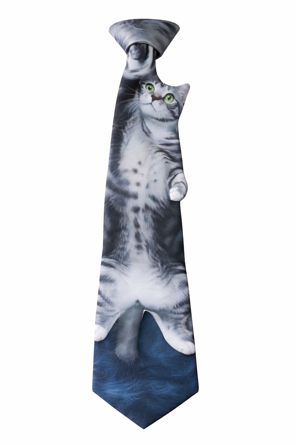 3D Cat Print Tie