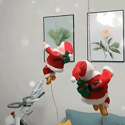 Electric Santa Claus Climbing Ladder