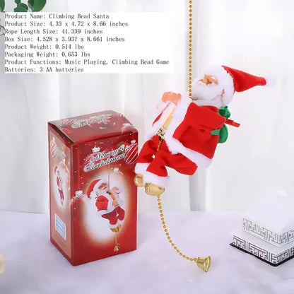 Electric Santa Claus Climbing Ladder