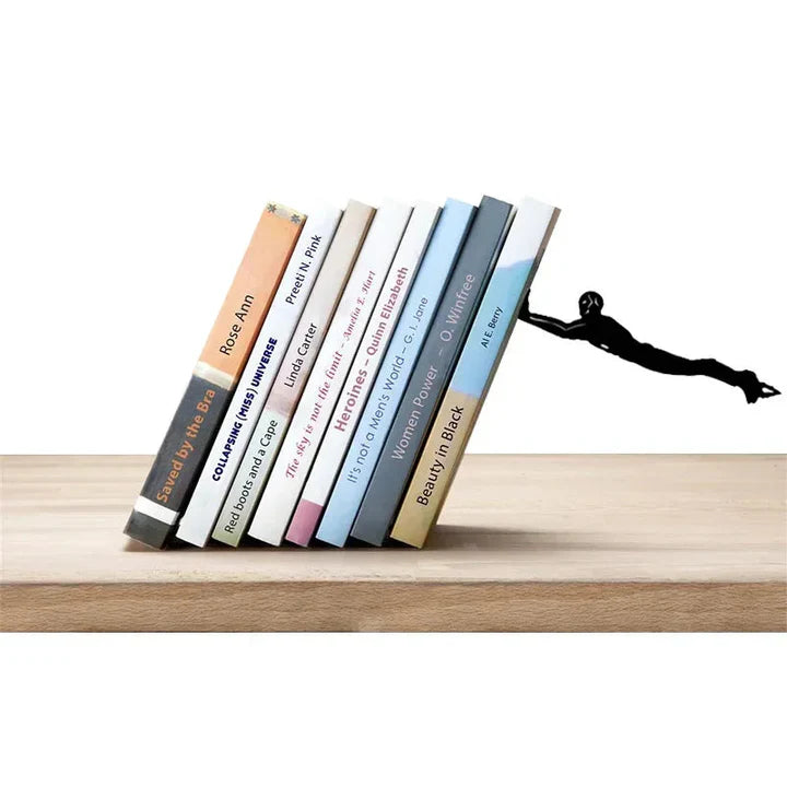 Superhero Bookend Figurines – Stylish Metal Support for Your Bookshelf