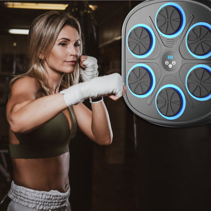 Máquina de boxeo musical con guantes de boxeo 