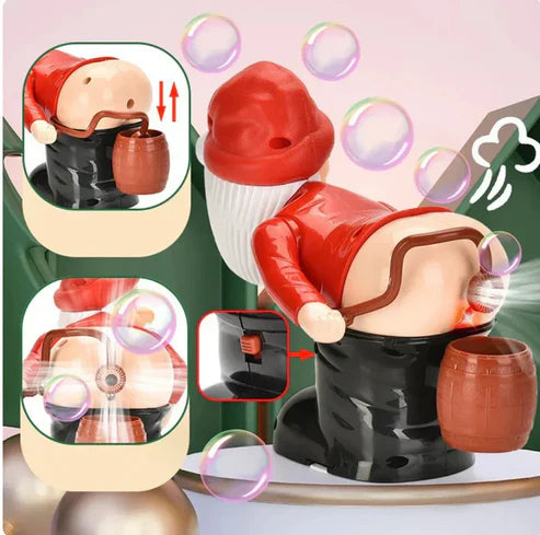 Soplador de burbujas de Papá Noel 